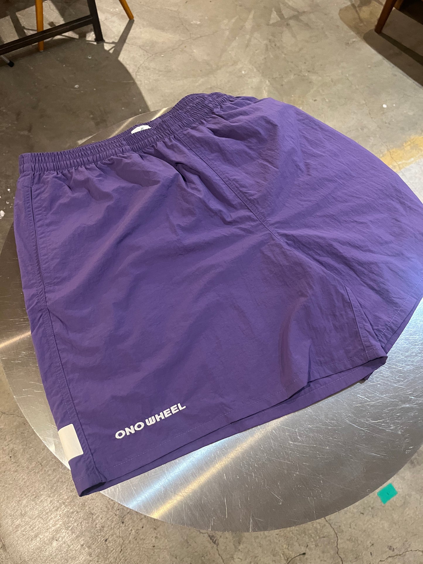 Reflector nylon half pants（fog purple）