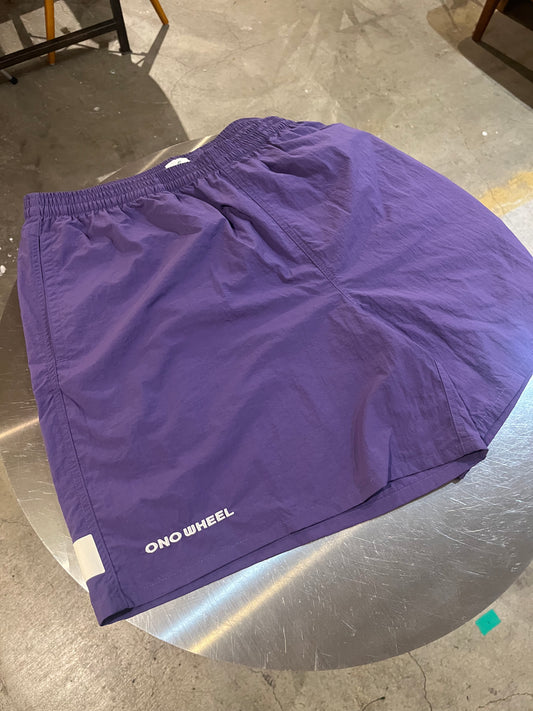 Reflector nylon half pants（fog purple）