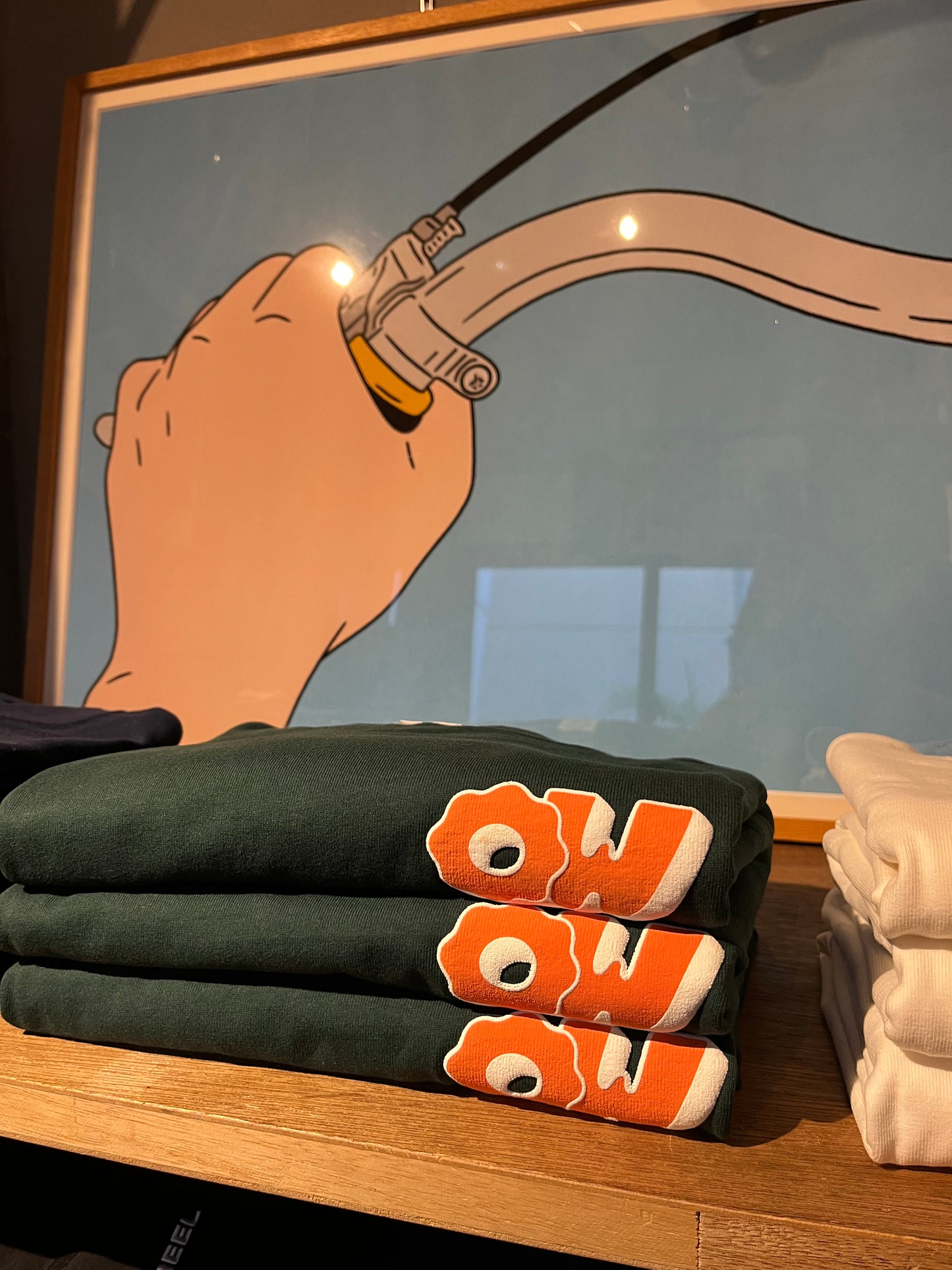 OW 8.1ozロングスリーブTシャツ（Green×Orange）